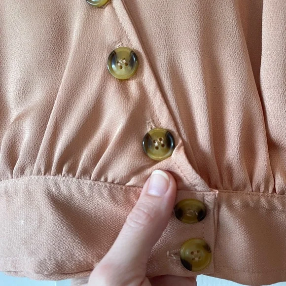 Silky Free People Blouse - Picture 4 of 13